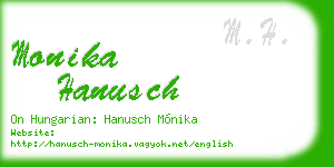 monika hanusch business card